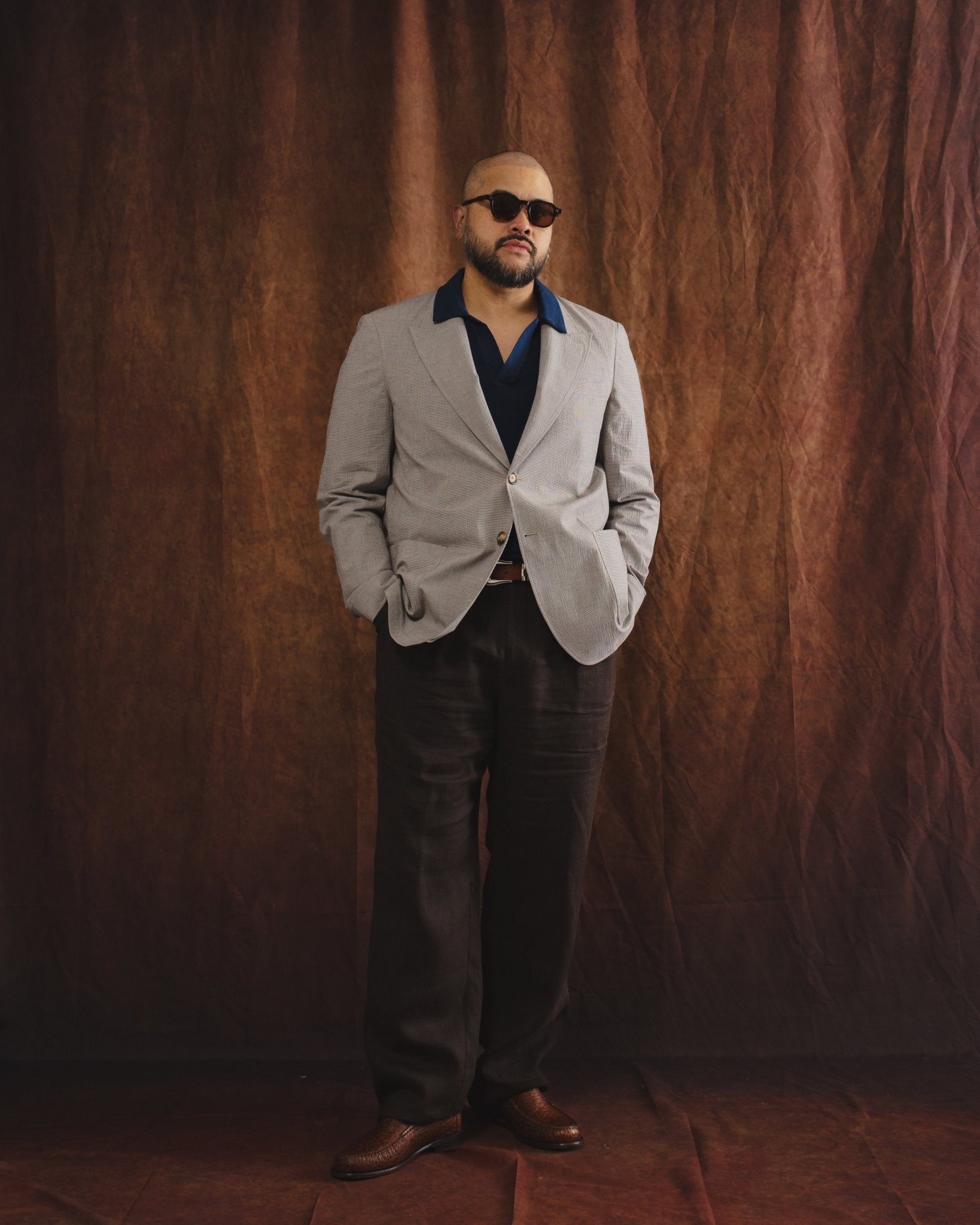 Morton Pleated Trousers Coney Brown - OLIVER SPENCER