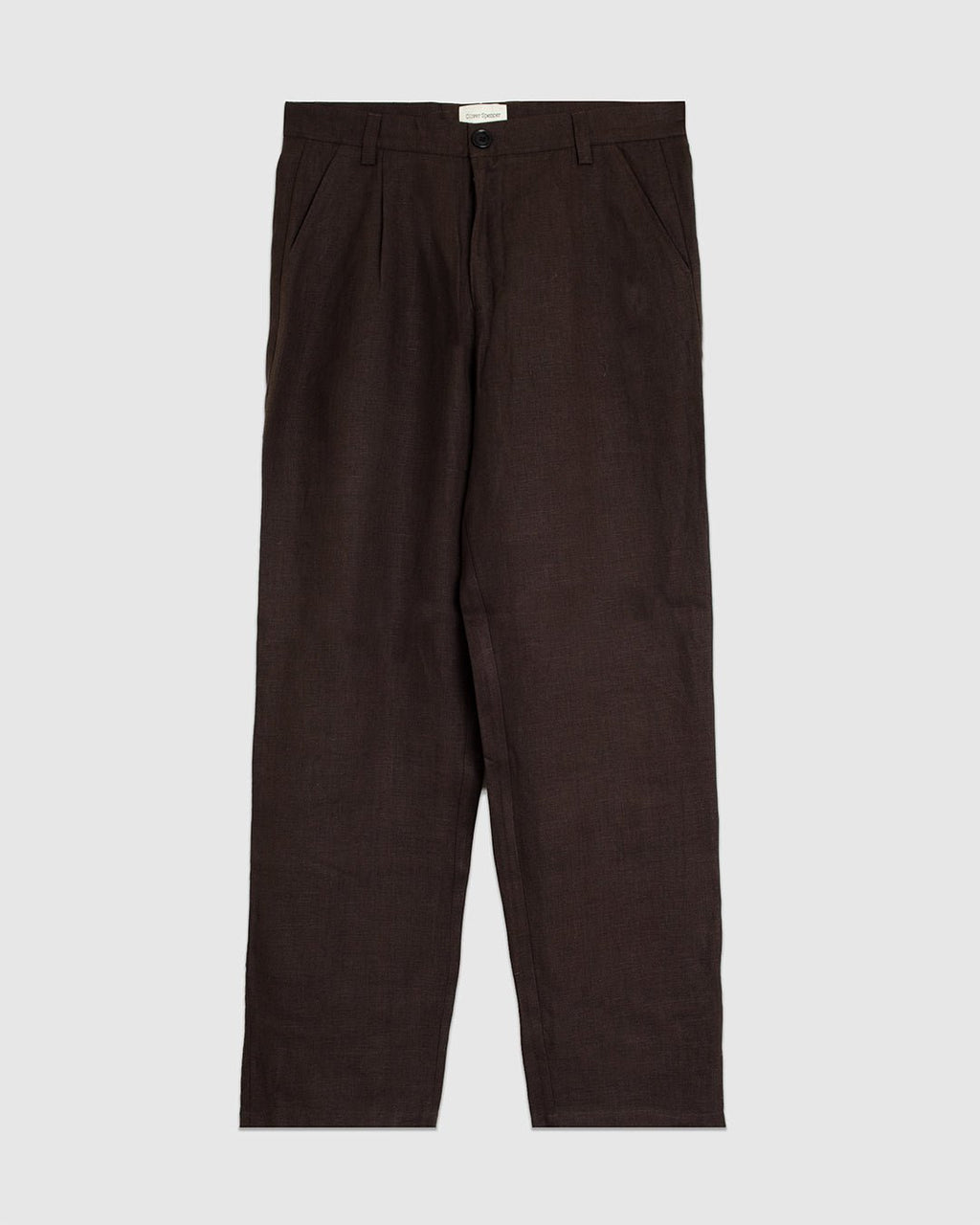 Morton Pleated Trousers Coney Brown - OLIVER SPENCER