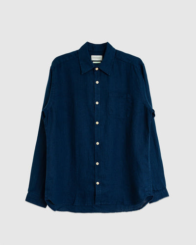 New York Special Shirt Coney Navy - OLIVER SPENCER