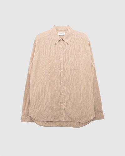 New York Special Shirt Howell Beige - OLIVER SPENCER