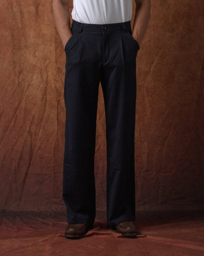 Orsman Trousers Lowe Navy - OLIVER SPENCER