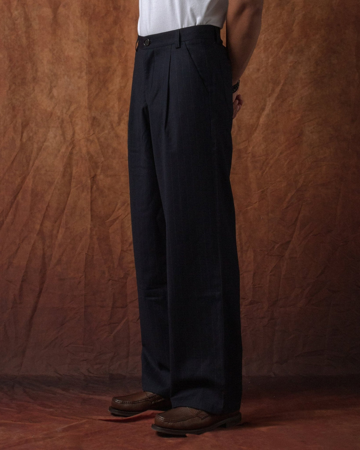Orsman Trousers Lowe Navy - OLIVER SPENCER