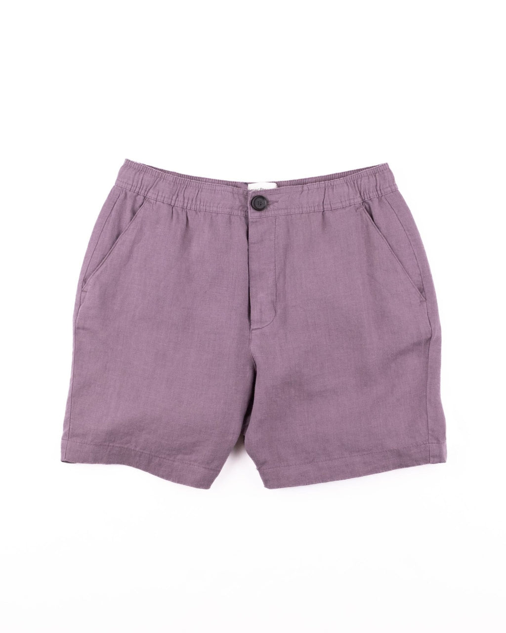 Osborne Drawstring Shorts Linen Coney Mauve - KO - OLIVER SPENCER