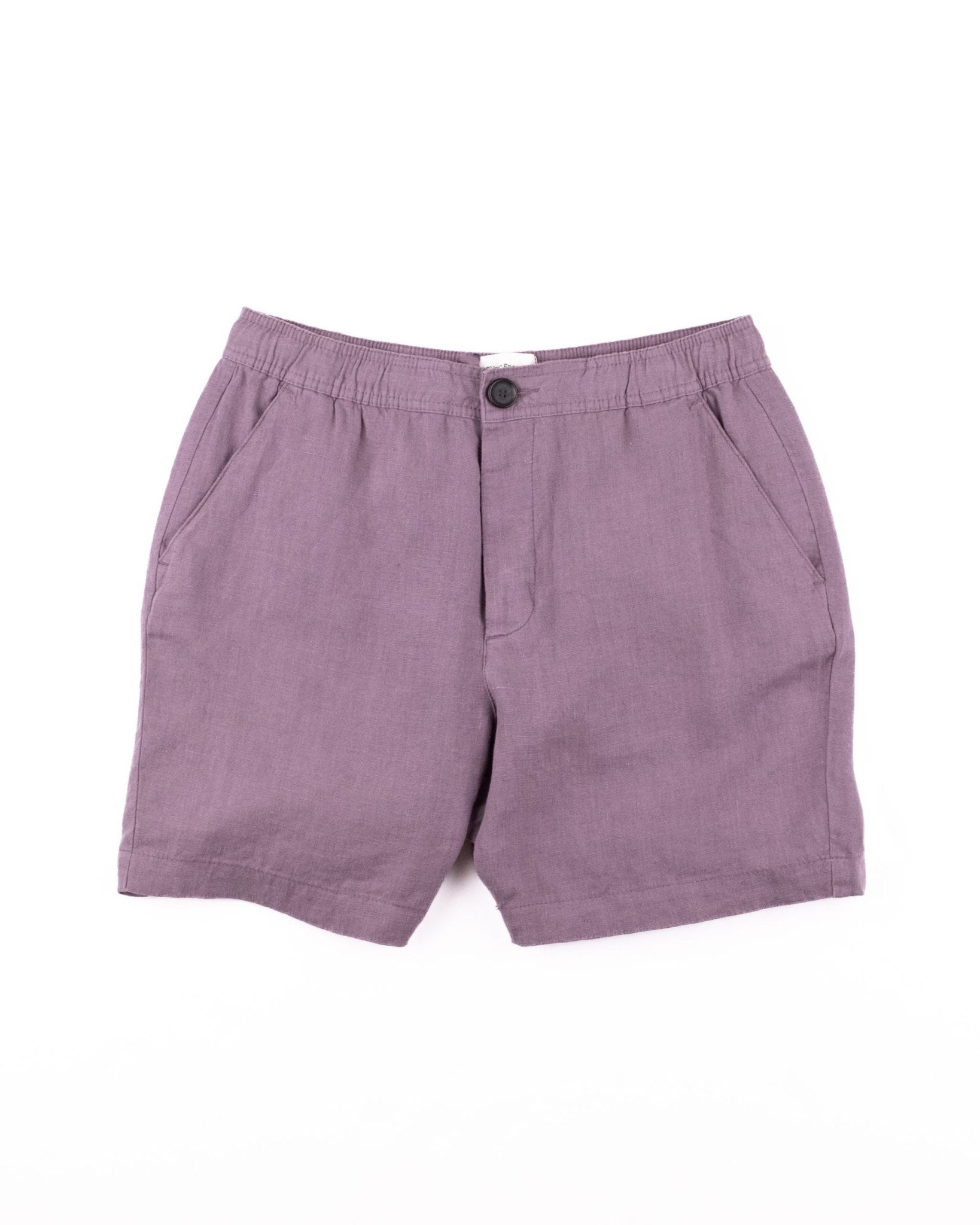 Osborne Drawstring Shorts Linen Coney Mauve - KO - OLIVER SPENCER