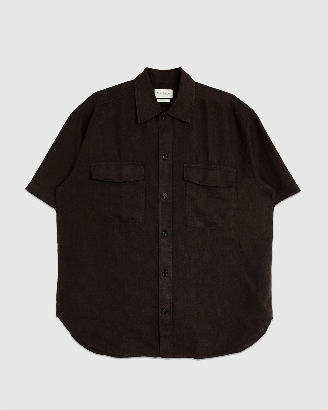 Penryn Shirt Coney Brown - OLIVER SPENCER