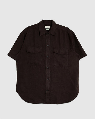 Penryn Shirt Coney Brown - OLIVER SPENCER