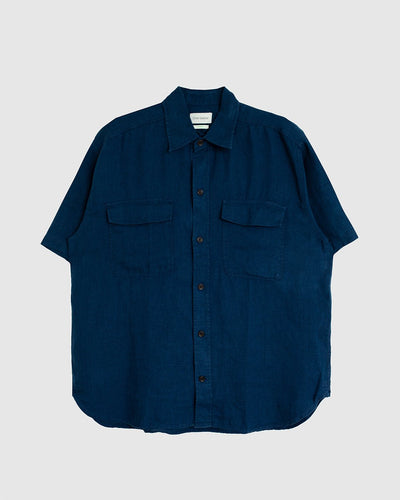 Penryn Shirt Coney Navy - OLIVER SPENCER
