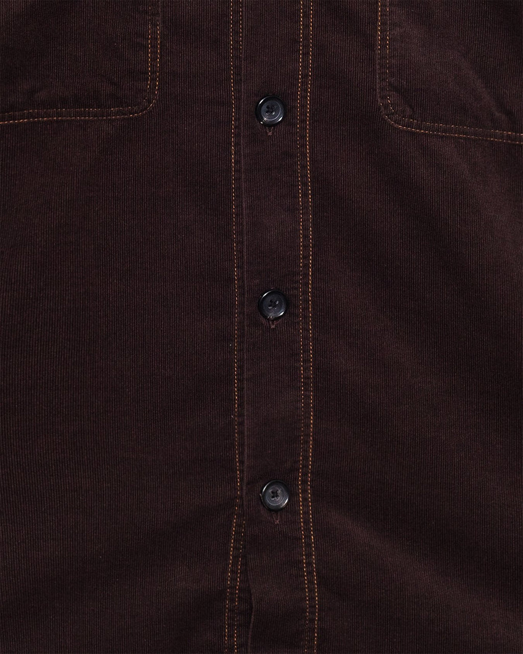 Quito Shirt Mersey Cord Brown - OLIVER SPENCER