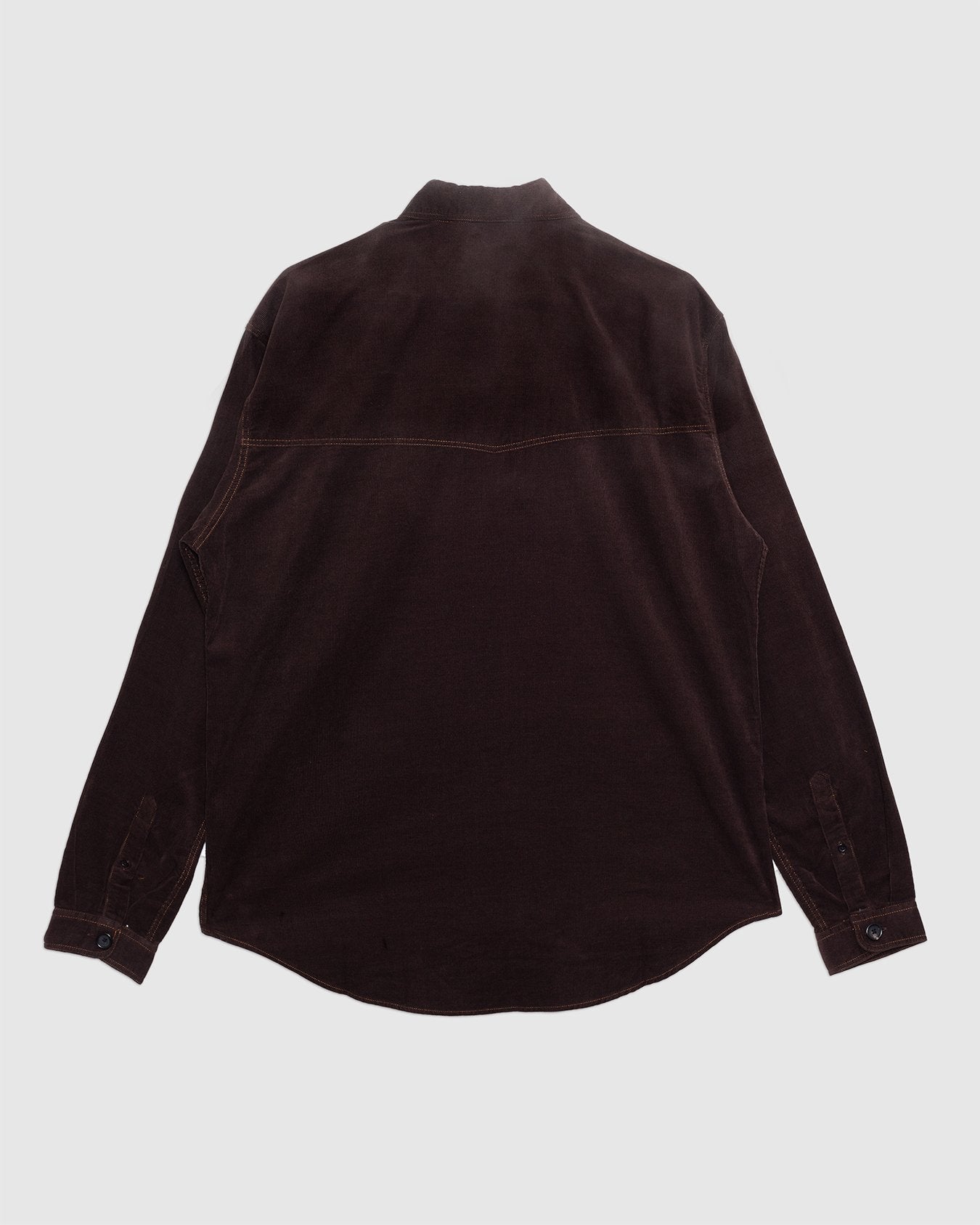 Quito Shirt Mersey Cord Brown - OLIVER SPENCER