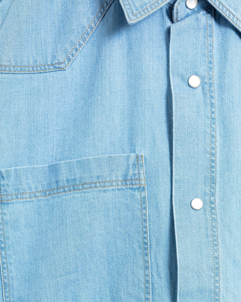 Quito Shirt Mullins Denim Indigo Light - OLIVER SPENCER