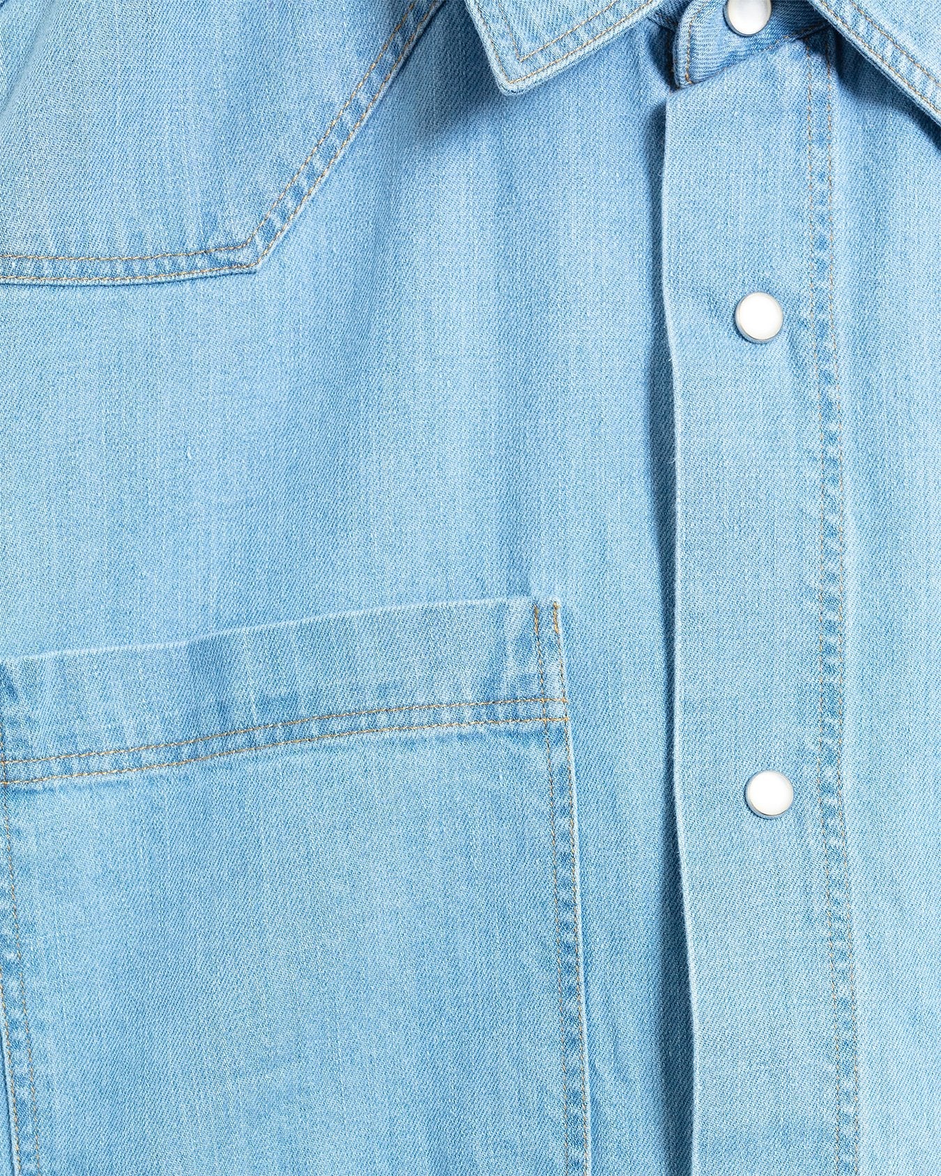 Quito Shirt Mullins Denim Indigo Light - OLIVER SPENCER