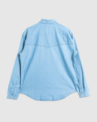 Quito Shirt Mullins Denim Indigo Light - OLIVER SPENCER