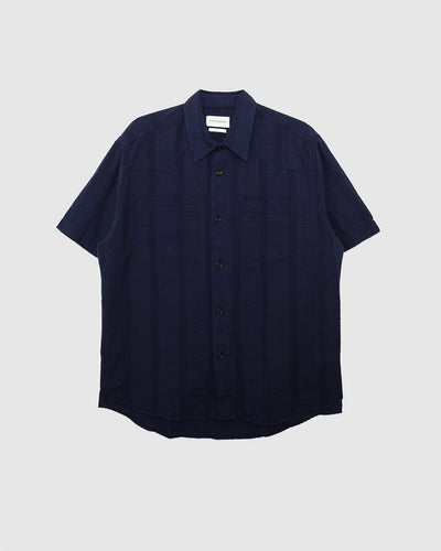 Quito Shirt Phaidon Navy - OLIVER SPENCER