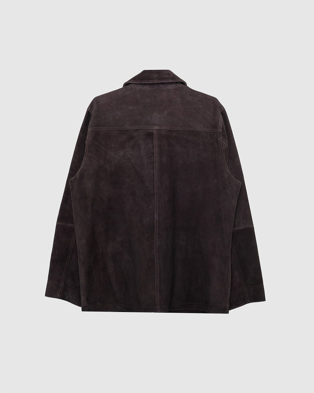 Shawcross Jacket Suede Chocolate Brown - OLIVER SPENCER