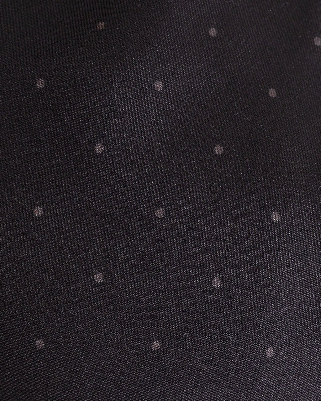Silk Tie Spot Charcoal - OLIVER SPENCER