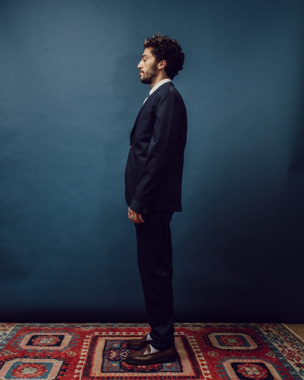 Theobald Jacket Ashdown - Navy - OLIVER SPENCER