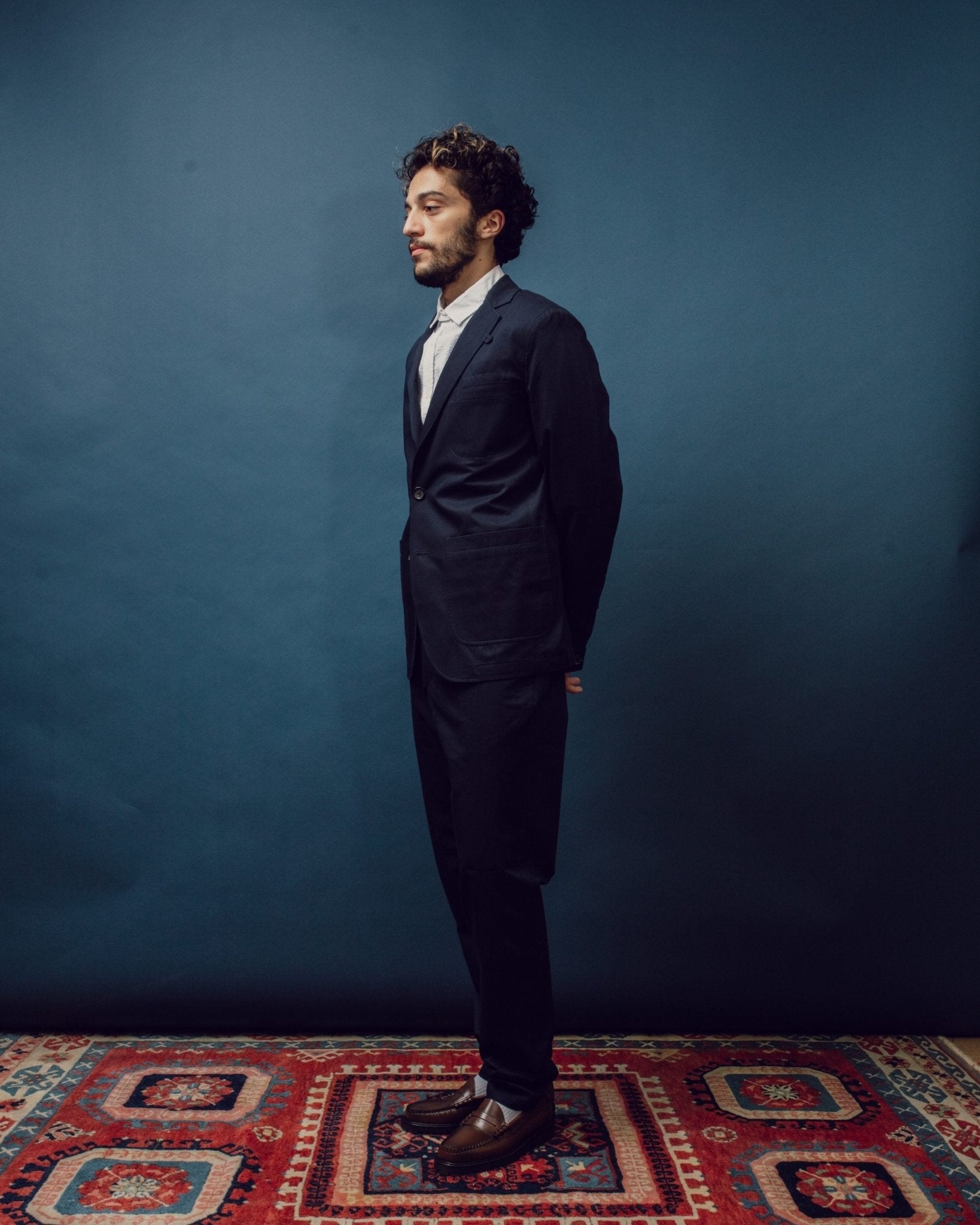 Theobald Jacket Ashdown - Navy - OLIVER SPENCER