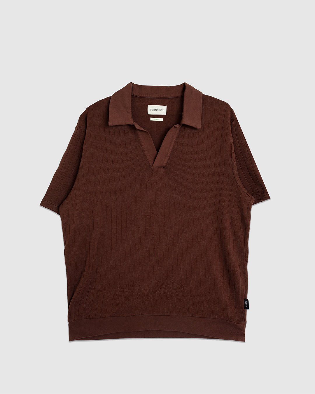 Westcott Polo Shirt Coburn Brown - OLIVER SPENCER