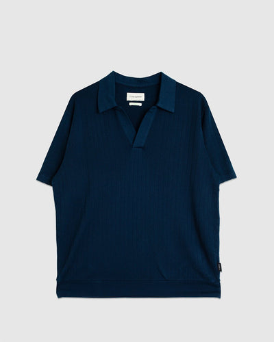 Westcott Polo Shirt Coburn Navy - OLIVER SPENCER