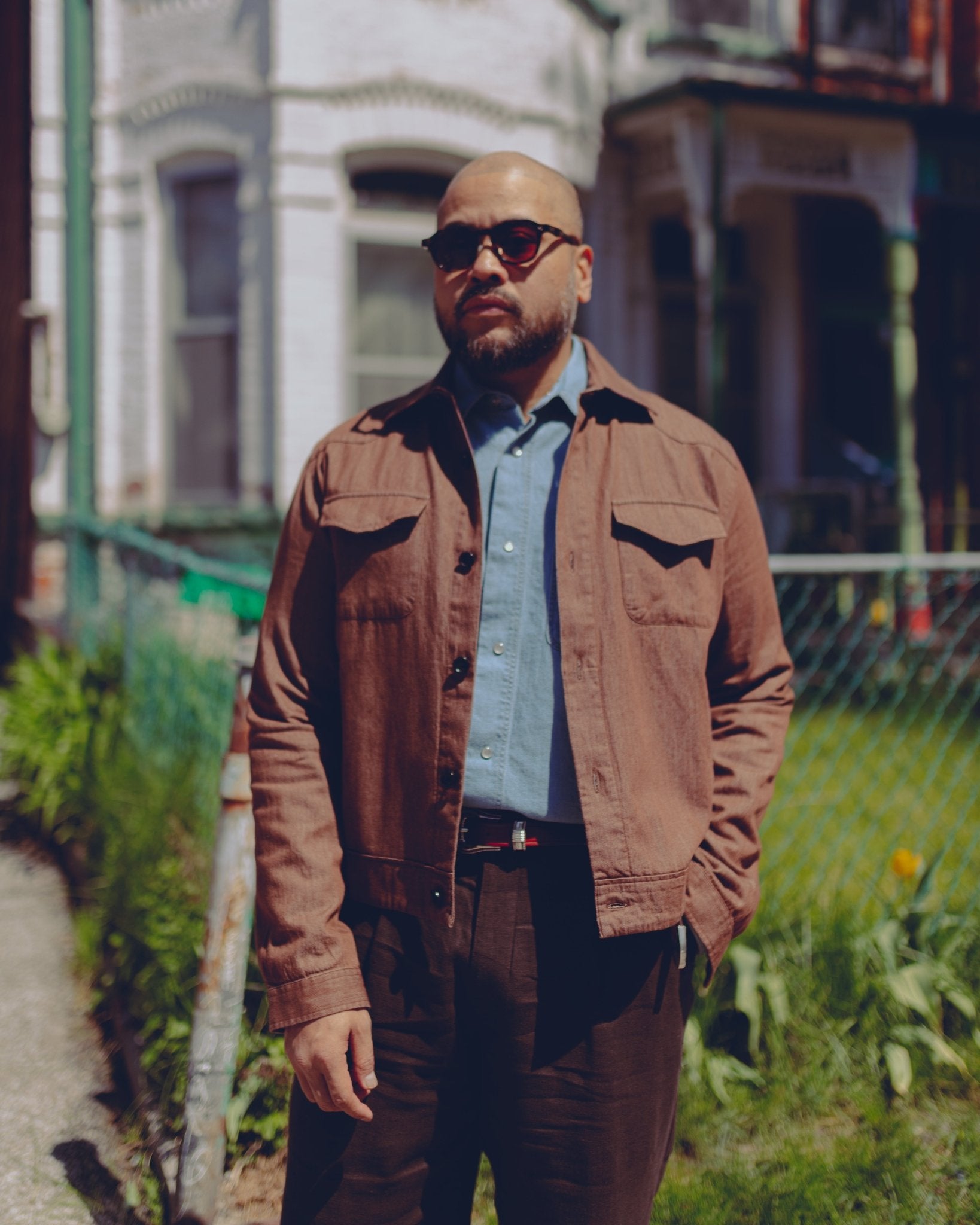 Witley Jacket Wardle Jacket Brown - OLIVER SPENCER