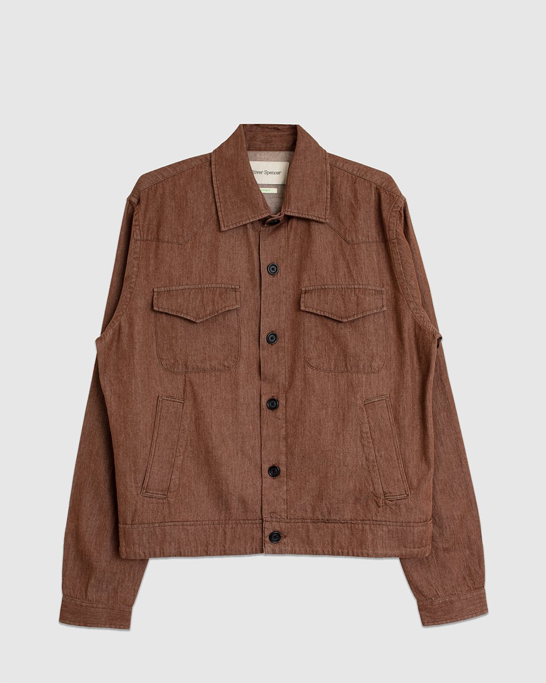 Witley Jacket Wardle Jacket Brown - OLIVER SPENCER