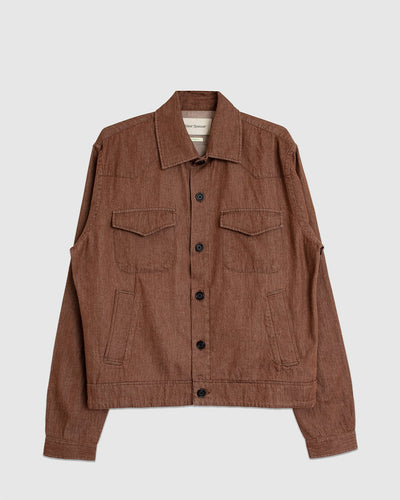 Witley Jacket Wardle Jacket Brown - OLIVER SPENCER