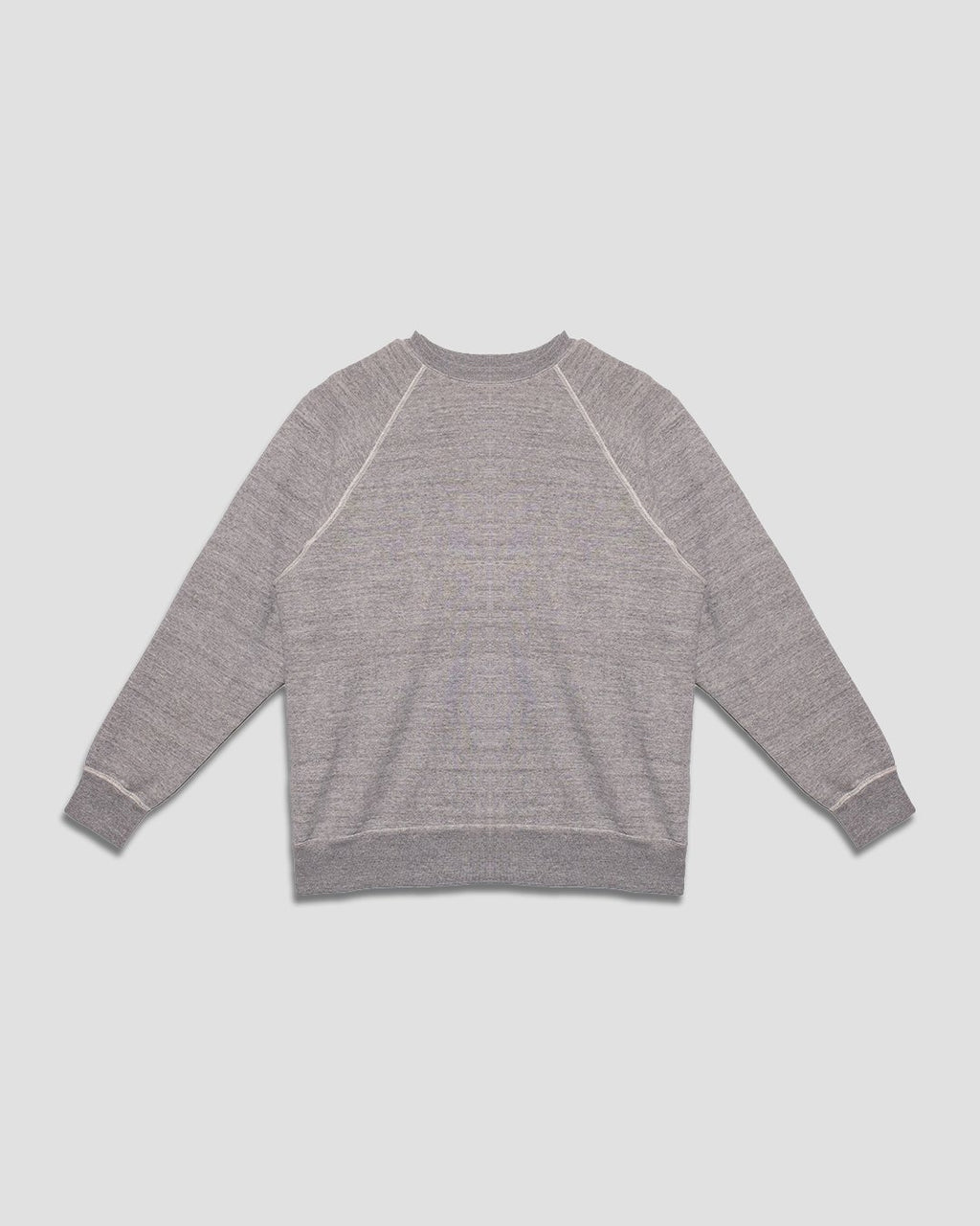 Loopwheel Crewneck Sweat Shirt Brushed Back - Heather Gray