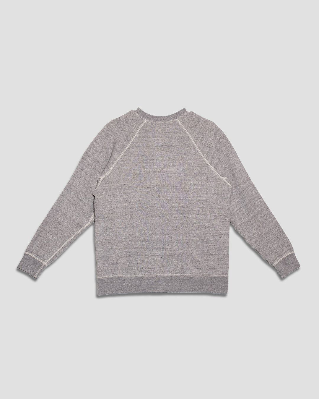 Loopwheel Crewneck Sweat Shirt Brushed Back - Heather Gray