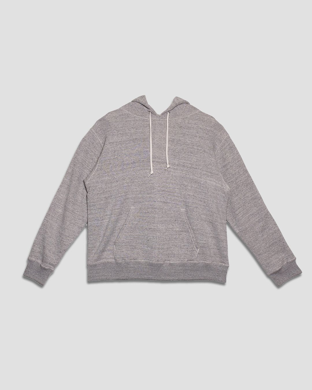 Loopwheel Hooded Sweat Looped Back - Heather Gray