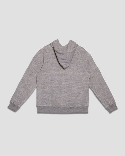 Loopwheel Hooded Sweat Looped Back - Heather Gray