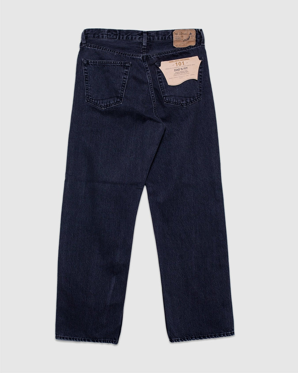 101 Dad's Fit Denim Pants Black Denim Stone - ORSLOW