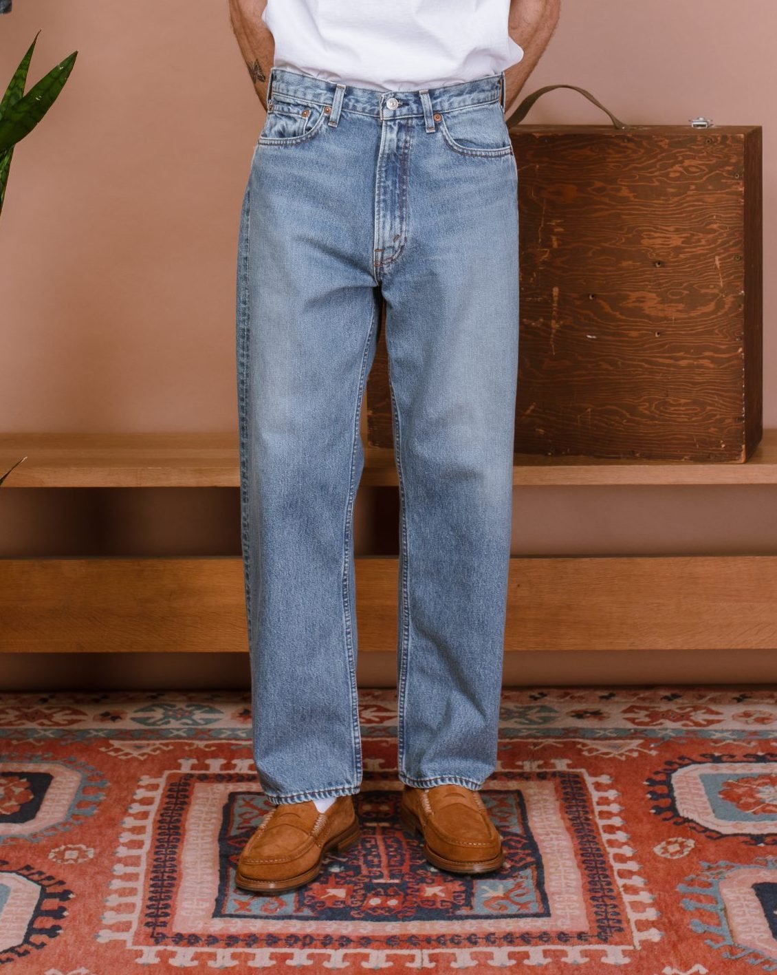 101 Dad's Fit Denim Pants Denim Used - ORSLOW