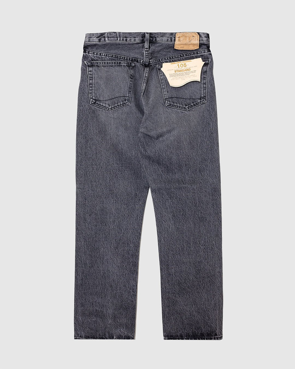 105 90s Black Denim Stone Black - ORSLOW