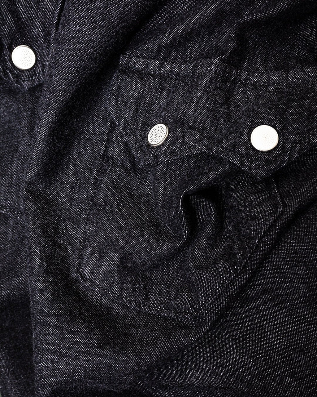 Black Denim Western Shirt Black - ORSLOW