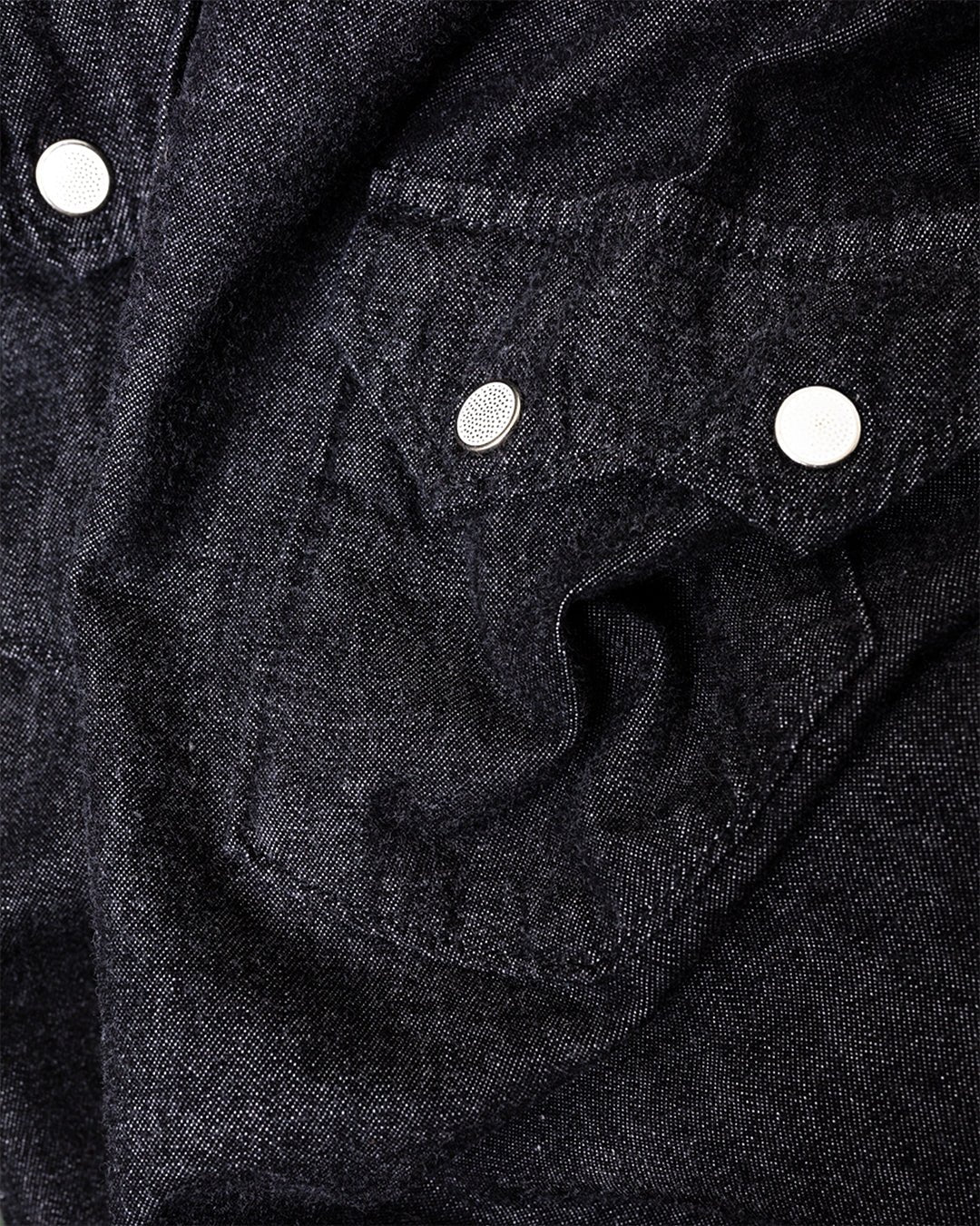 Black Denim Western Shirt Black - ORSLOW