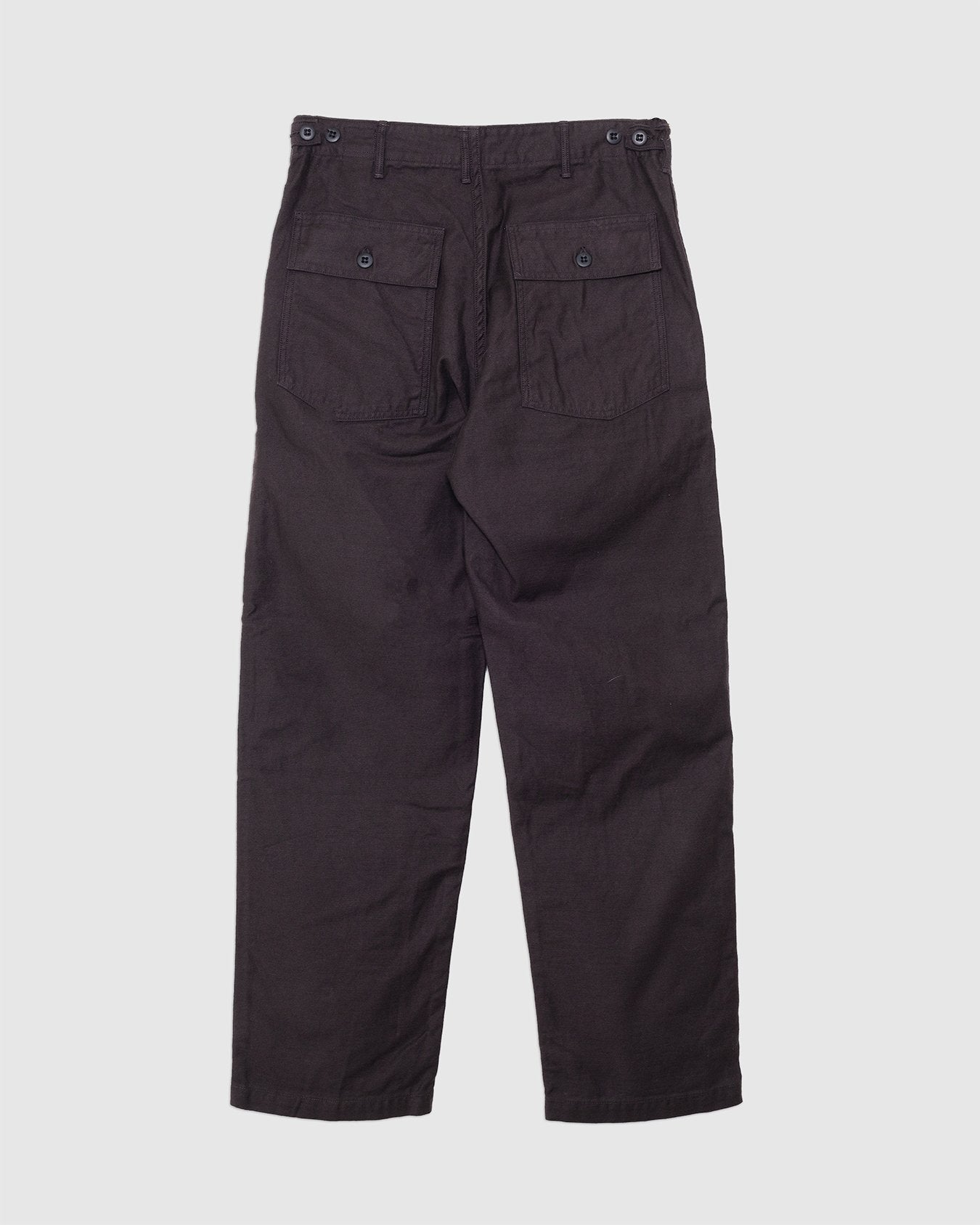 Brushed Flannel US Army Fatigue Pants (Regular Fit) Coffee Brown - ORSLOW