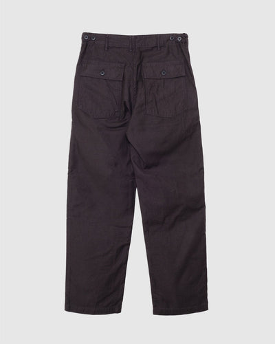 Brushed Flannel US Army Fatigue Pants (Regular Fit) Coffee Brown - ORSLOW