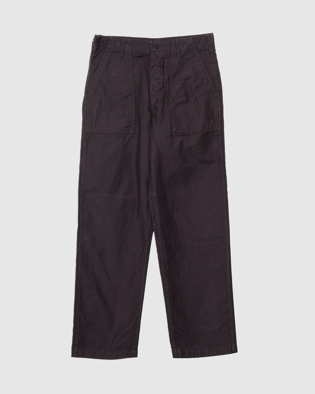 Brushed Flannel US Army Fatigue Pants (Regular Fit) Coffee Brown - ORSLOW