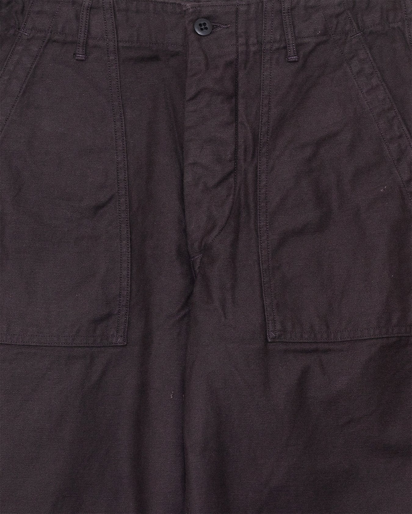 Brushed Flannel US Army Fatigue Pants (Regular Fit) Coffee Brown - ORSLOW