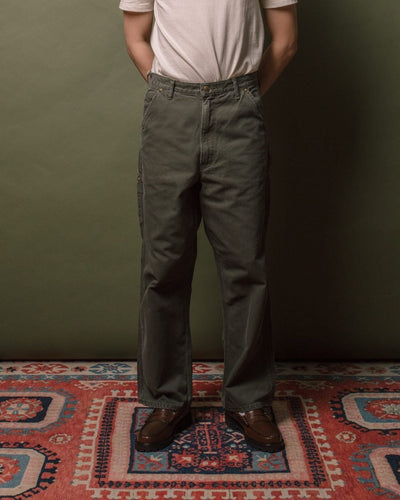 Dad's Fit Oxford Painter Pant Army Green - ORSLOW