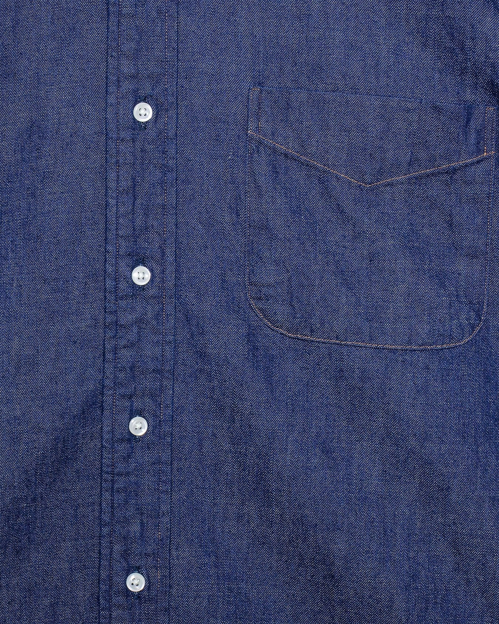Denim Standard Button Down Shirt One Wash - ORSLOW