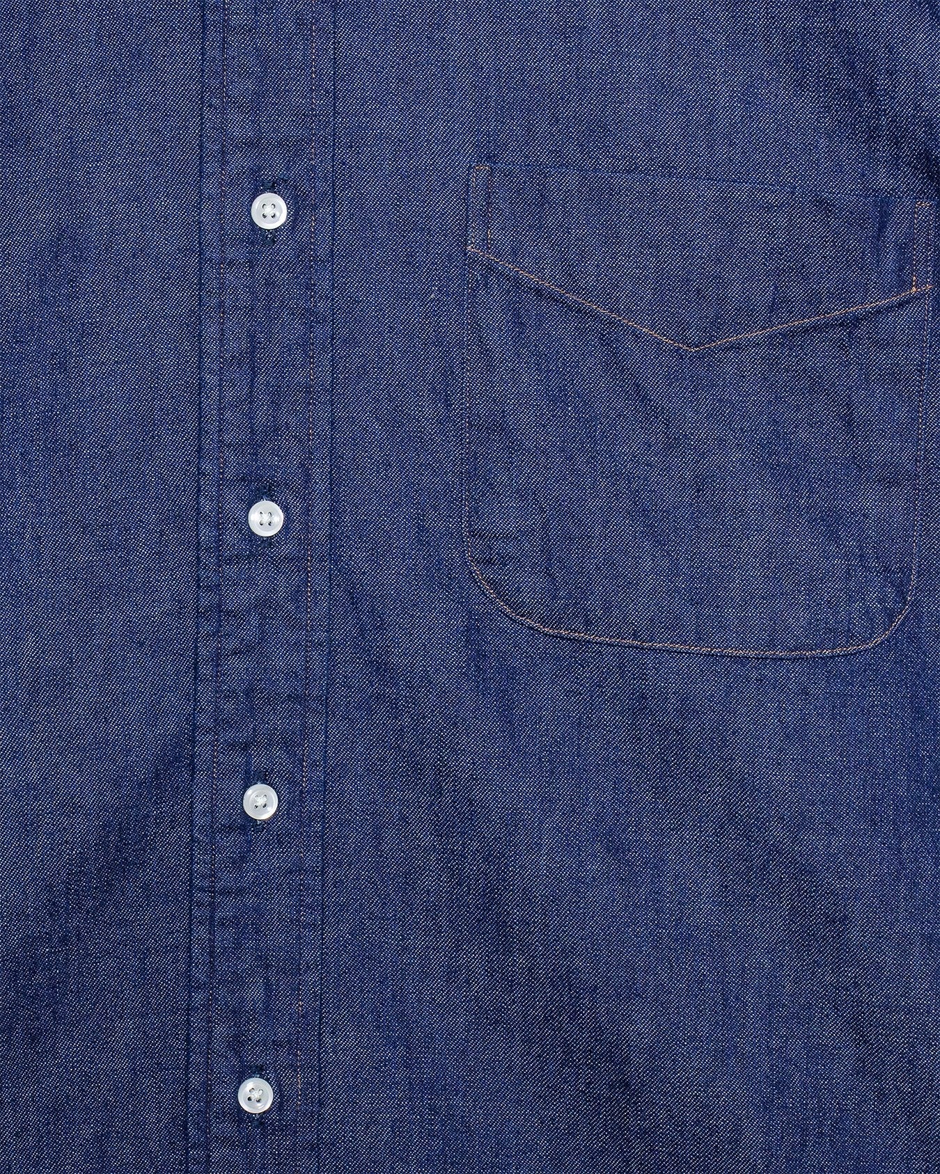 Denim Standard Button Down Shirt One Wash - ORSLOW