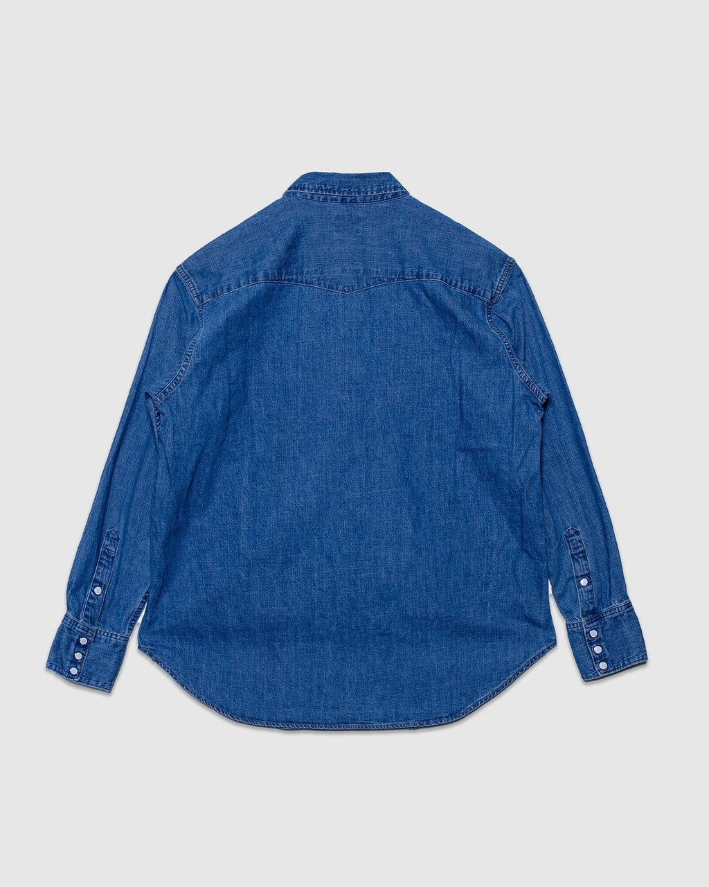 Denim Western Shirt Used Wash - ORSLOW