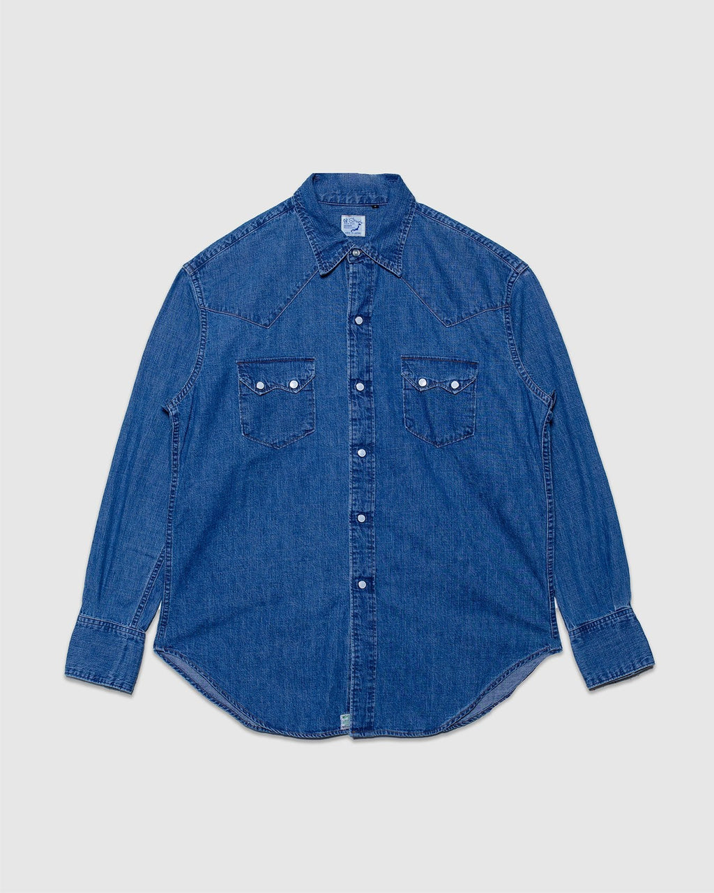 Denim Western Shirt Used Wash - ORSLOW