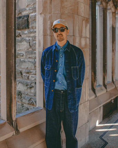 Denim Western Shirt Used Wash - ORSLOW