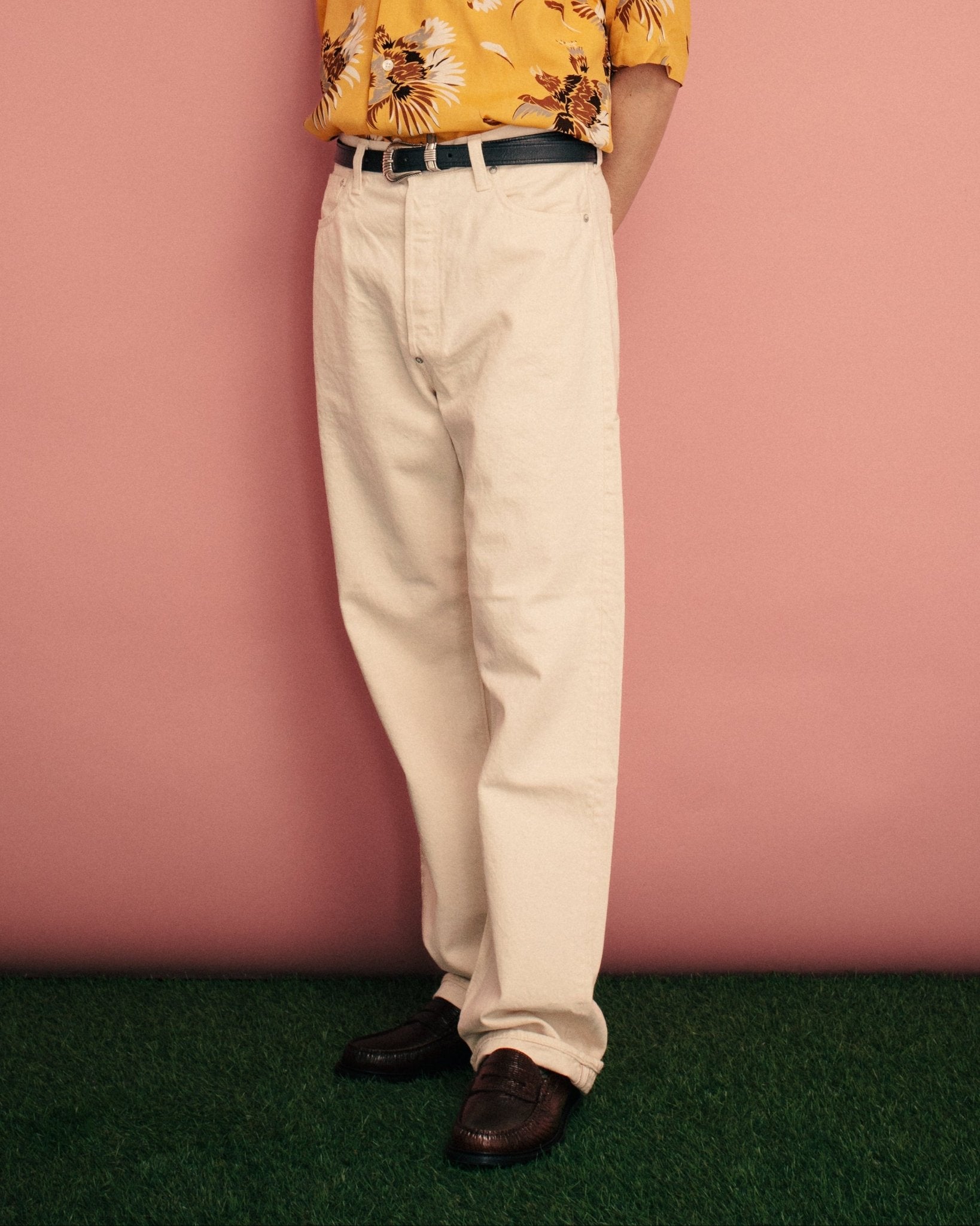 Grand Dad's Fit Denim Kinari Ecru - ORSLOW
