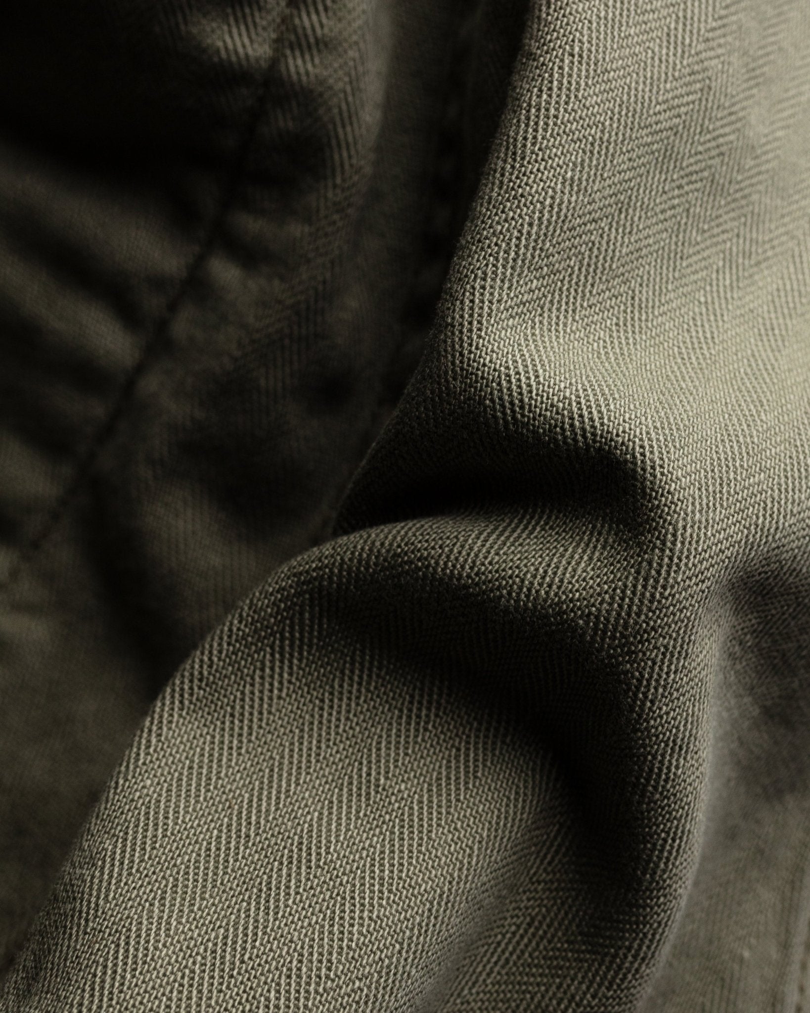 Herringbone Summer Fatigue Pants for UO Green - ORSLOW