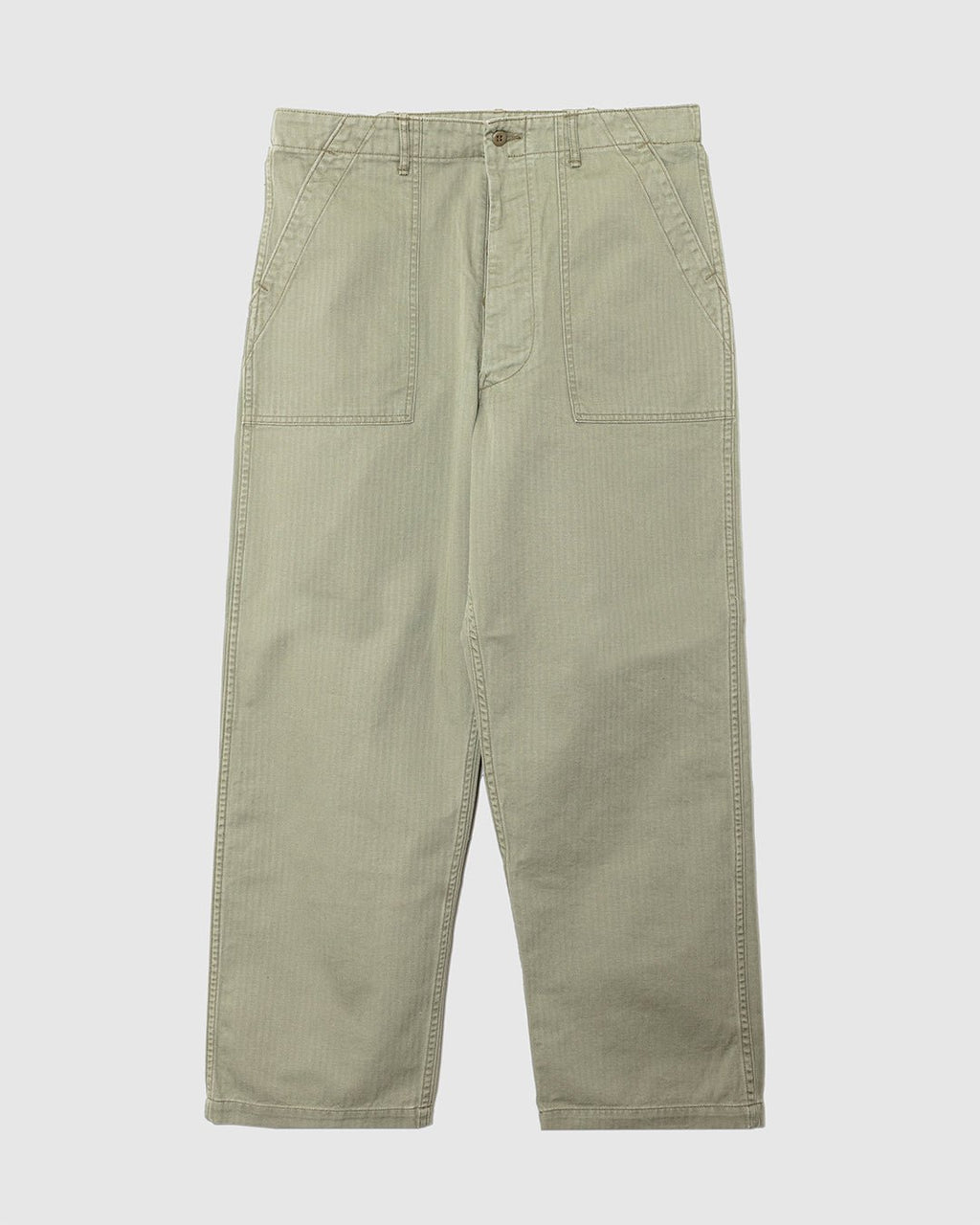 Herringbone Summer Fatigue Pants for UO Green - ORSLOW