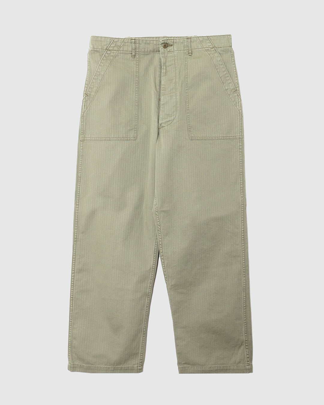 Herringbone Summer Fatigue Pants for UO Green - ORSLOW