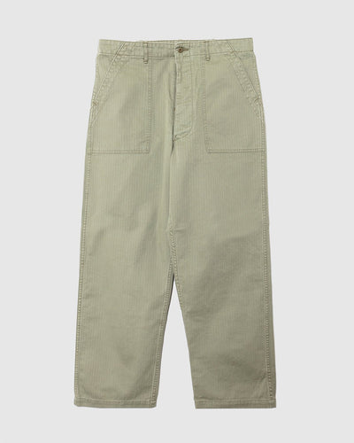 Herringbone Summer Fatigue Pants for UO Green - ORSLOW
